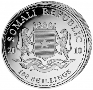 1 Unze Silber Elefant 2010  ( Kein Internet-Verkauf )